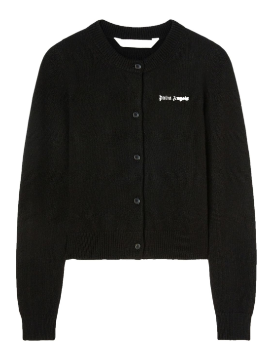 PALM ANGELS 클래식 로고 핏 가디건 우먼